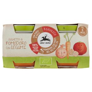 alce nero Sughetto di Pomodoro con Legumi 2 x 80 g