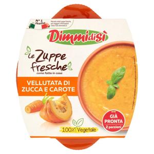 DimmidiSì le Zuppe fresche Vellutata di Zucca e Carote 620 g