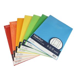 Set 6 cartelline 3 lembi Folder 25x35 cm colori assortiti