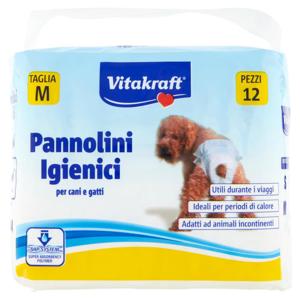Vitakraft Pannolini Igienici per cani e gatti Taglia M 12 pz