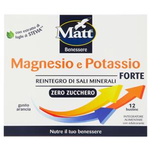 Matt Benessere Magnesio e Potassio Forte 12 bustine 48 g