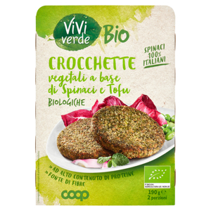 Crocchette vegetali a base di Spinaci e Tofu Biologiche 2 x 95 g