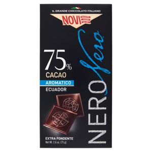 Novi NeroNero 75% Cacao Aromatico Ecuador Extra Fondente 75 g