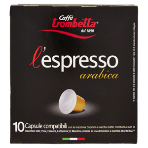 Caffè trombetta l'espresso arabica 10 Capsule 55 g