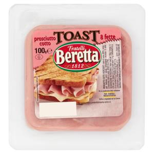 Fratelli Beretta prosciutto cotto Toast 8 fette 100 g
