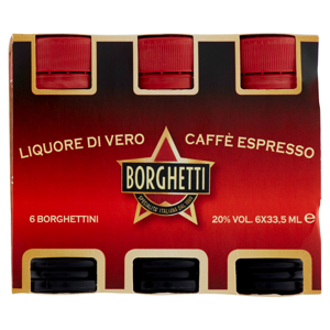 Borghetti Liquore di Vero Caffè Espresso 6 x 33,5 ml