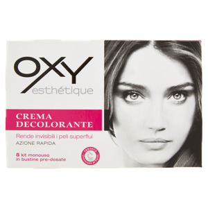Oxy esthétique Crema Decolorante 8 kit monouso in bustine pre-dosate 75 ml
