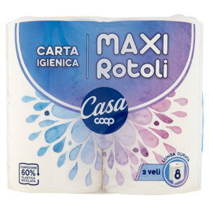 Carta Igienica Maxi Rotoli 2 veli 8 pz