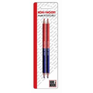 Set 2 matite rosso e blu profilo grosso