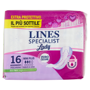  Lines Specialist Lady Assorbenti Mini Plus 16 pz