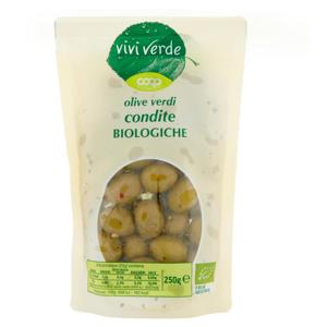 olive verdi condite Biologiche 250 g