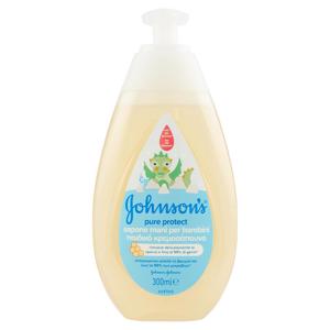 Johnson's Baby Sapone Mani Pure&Protect, Rimuove Delicatamente Lo Sporco Fino Al 99% Di Germi, 300ml