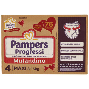 Pampers Progressi Mutandino Maxi 76 pz