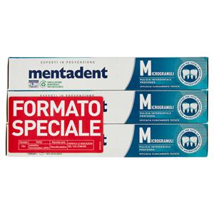 Mentadent Esperti in Prevenzione Microgranuli 3 x 75 ml