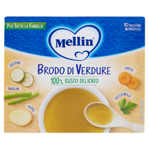 MELLIN Brodo di Verdure (10 bustine monodose da 8g) 80 g