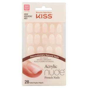 Kiss Unghie artificiali Salon Acrylic Nude French Graceful KAN02 28 pz