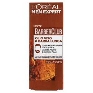 L'Oréal Paris Men Expert Barber Club - Olio disciplinante idratante per viso e barba lunga - 30 ml