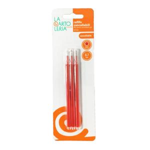 Confezione 3 refill per penne cancellabli rosso