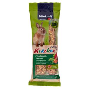 Vitakraft Kräcker Original + Verdure & barbabietola rossa conigli nani 2 pezzi 112 g