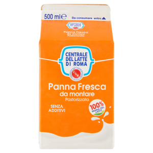 Centrale del Latte di Roma Panna Fresca da montare Pastorizzata 500 ml