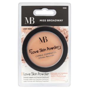 Miss Broadway Love Skin Powder Cipria Compatta Effetto Naturale Light Rose n.01 8 g