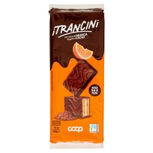 i Trancini con crema all'Arancia ricoperti al Cacao 10 x 35 g