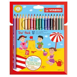 Set 18 matite colorate Trio Thick colori assortiti