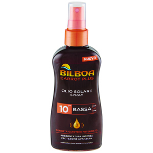 Bilboa Carrot Plus Olio Solare Spray SPF 10 Bassa 200 ml