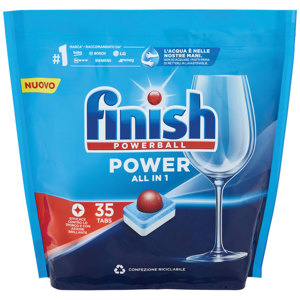 Finish Power All in One Regular pastiglie lavastoviglie 35 lavaggi  560 gr
