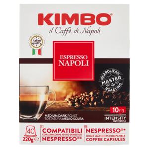 Kimbo Espresso Napoli Compatibili con le Macchine Nespresso* 40 x 5,5 g