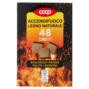 Accendifuoco Legno Naturale 48 Cubetti 240 g