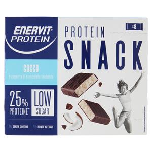 Enervit Protein Protein Snack Barretta con Cocco 8 x 27 g