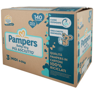 Pampers Baby-dry 3 Midi 140 pz