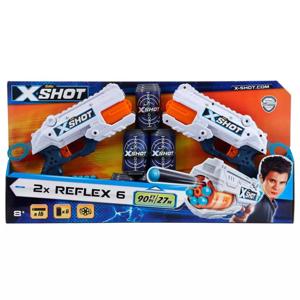 X-Shot Set 2 blaster Reflex 6 con 16 dardi e 3 lattine