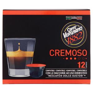 Caffè Vergnano 1882 Cremoso Capsule Compatibili "Nescafé Dolce Gusto"* 12 x 7,5 g