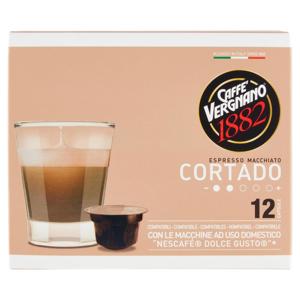 Caffè Vergnano 1882 Cortado Espresso Macchiato Capsule Compatibili "Nescafé Dolce Gusto"* 12 x 8 g