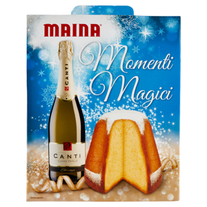 Maina Momenti Magici il Gran Pandoro 700 g + Canti Cuvée Dolce Heritage 75 cl