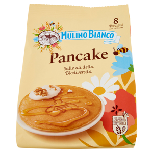 Mulino Bianco Pancake Merenda 100% Latte Fresco Italiano e Farina Sostenibile 4 pezzi 280g
