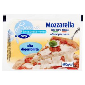 senza lattosio <0,01% Mozzarella latte 100% italiano alta digeribilità ideale per pizza 400 g
