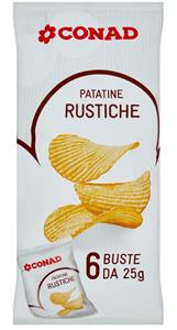 PATATINA RUSTICA CONAD 6X25 GR