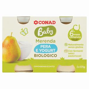 MERENDA PERA/YOUG.CONAD BIO G125X2