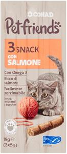 PETFR.SNACK STICK GATTO SALM.15GR.