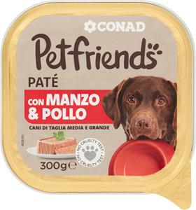 PETF PATE MANZO/POLLO CONAD GR.300