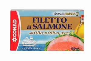 FILETO SALMONI ME VAJ ULLIRI CONAD 150 GR