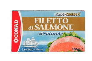 FILETO SALMONI NATYRAL CONAD 150 GR