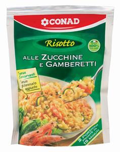 RIZOTO ME KUNGULL DHE KARKALECA CONAD 175 GR