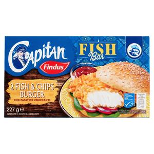 FINDUS FISH BURGER FISH&CHIPS G227