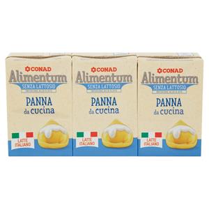 PANNA AC S/LATTOSIO CONAD 100MLX3