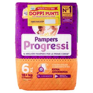 PAMPERS PROGRESSI XL  17PZ