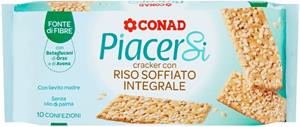 CRACKERS RISO INTEGRALE CONAD 300GR